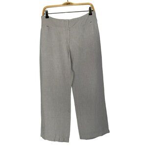 Eileen Fisher Linen-Viscose Wide-Leg Ankle Pants Size S